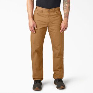 Men’s Dickies FLEX Relaxed Fit Duck Carpenter Pants 32x30 Rinsed Brown Duck